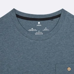 T-Shirts*FAGUO T-Shirt Col Rond Bleu Chine