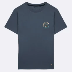 T-Shirts*FAGUO T-Shirt Col Rond Bleu Delave Pura Vida