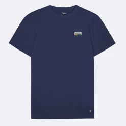 T-Shirts*FAGUO T-Shirt Col Rond Bleu Indigo