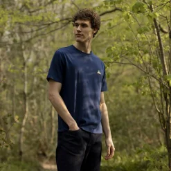 T-Shirts*FAGUO T-Shirt Col Rond Bleu Indigo