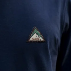 T-Shirts*FAGUO T-Shirt Col Rond Bleu Indigo