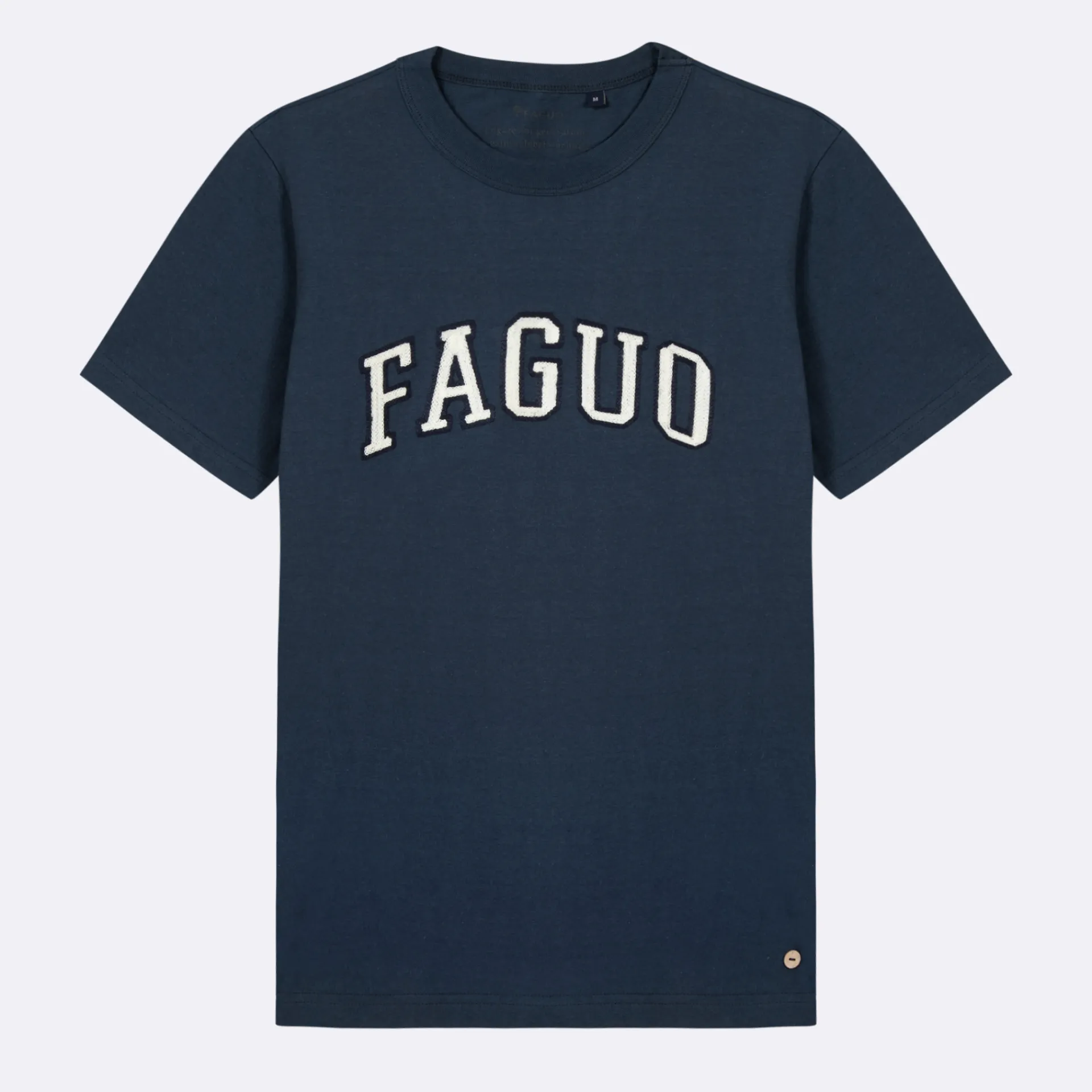 T-Shirts*FAGUO T-Shirt Col Rond Bleu Marine