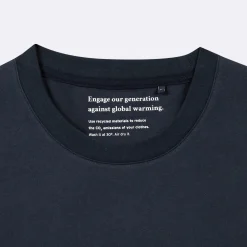 T-Shirts*FAGUO T-Shirt Col Rond Bleu Marine J'Aime Mon Velo