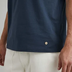 T-Shirts*FAGUO T-Shirt Col Rond Bleu Marine J'Aime Mon Velo