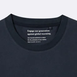 T-Shirts*FAGUO T-Shirt Col Rond Bleu Marine J'Aime Mon Velo