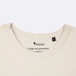 T-Shirts*FAGUO T-Shirt Col Rond Ecru