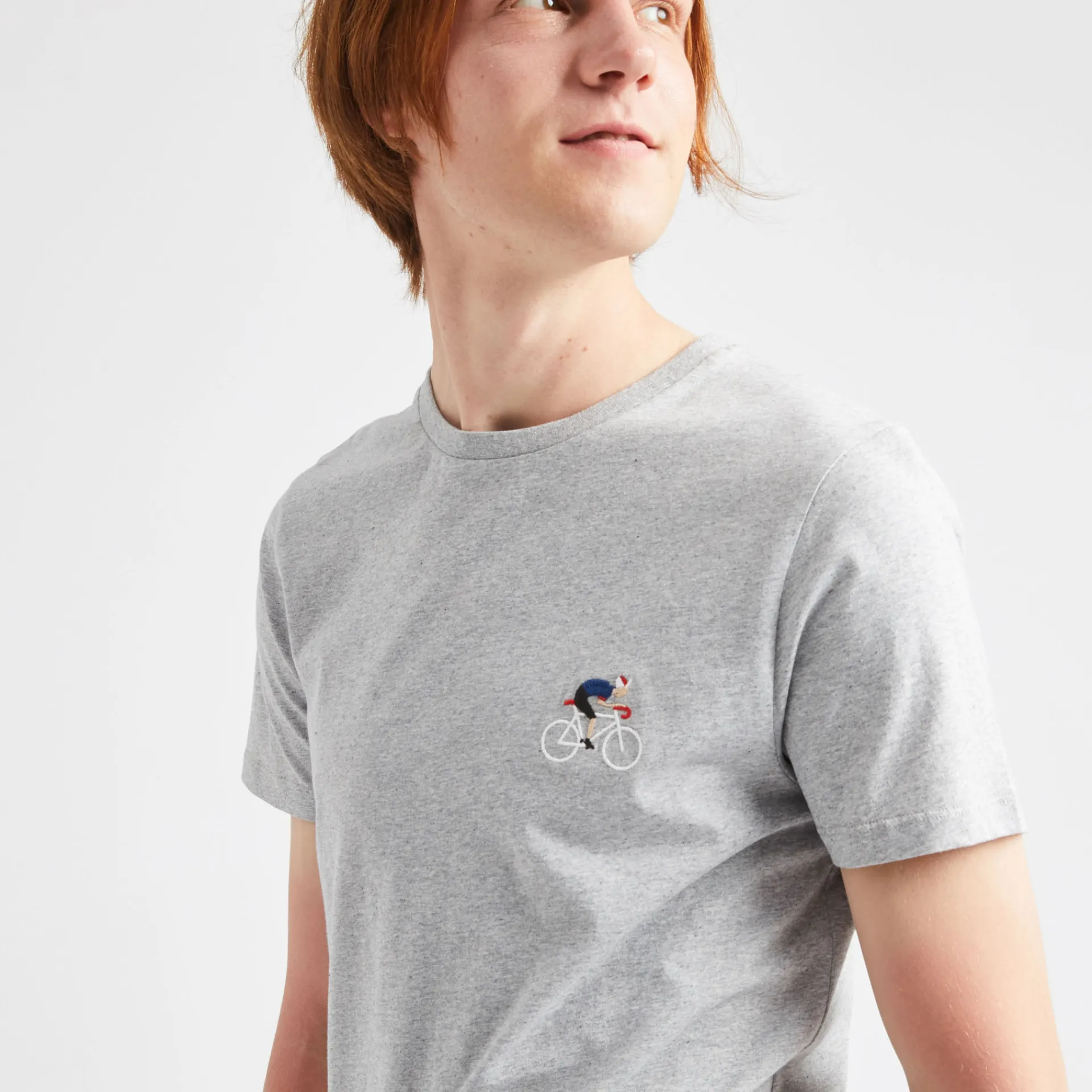 T-Shirts*FAGUO T-Shirt Col Rond Gris Chine Grimpeur