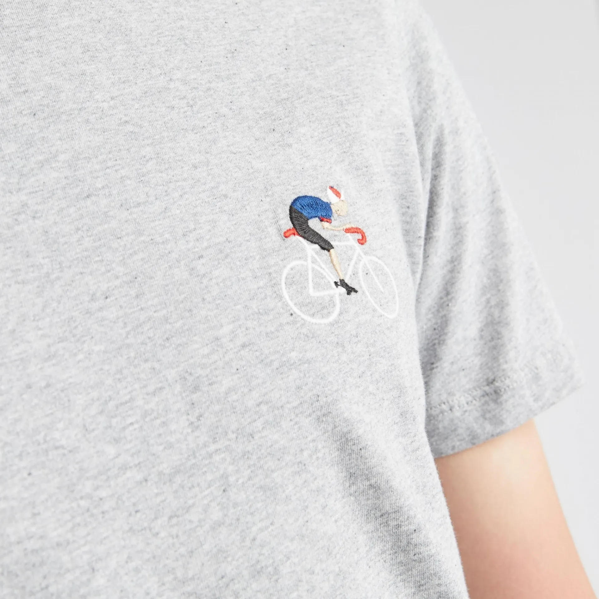 T-Shirts*FAGUO T-Shirt Col Rond Gris Chine Grimpeur