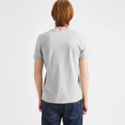 T-Shirts*FAGUO T-Shirt Col Rond Gris Chine Homme Des Bois