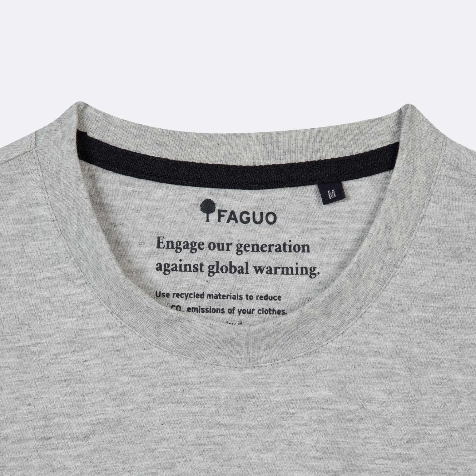 T-Shirts*FAGUO T-Shirt Col Rond Gris Chine Into The Woods