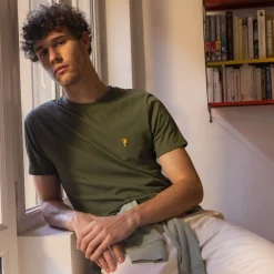 Vêtements*FAGUO T-Shirt Col Rond Kaki