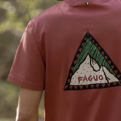 T-Shirts*FAGUO T-Shirt Col Rond Rose