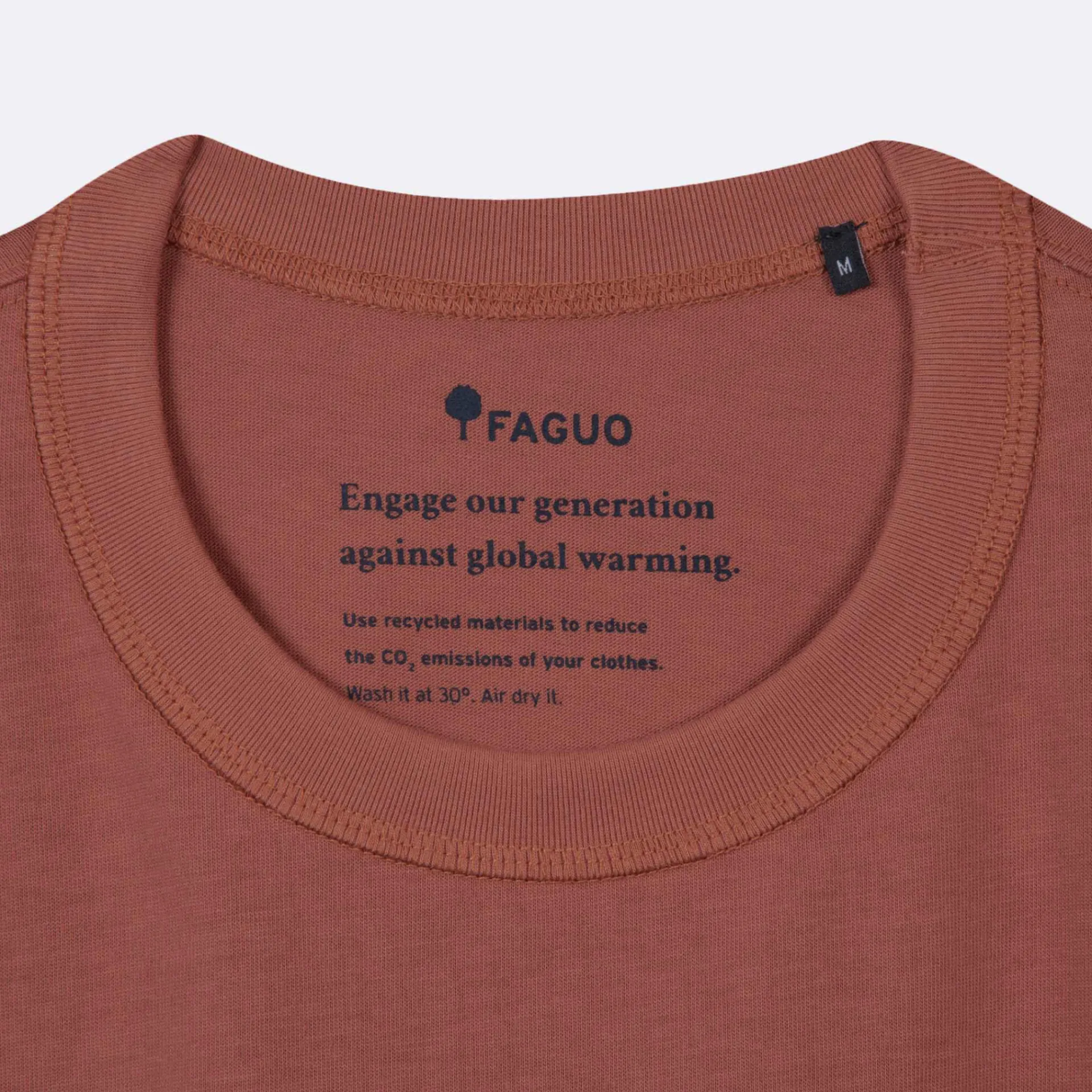 T-Shirts*FAGUO T-Shirt Col Rond Rose