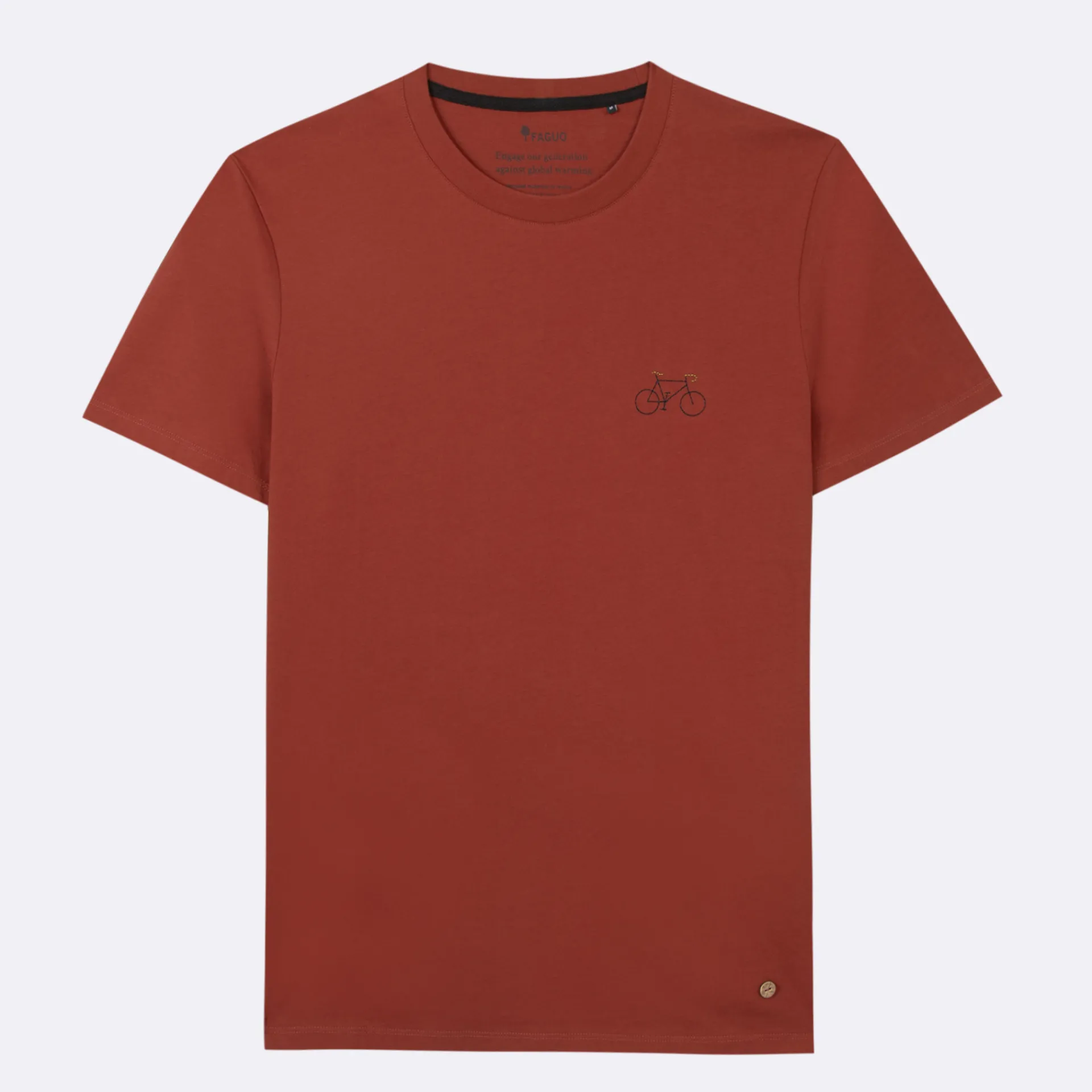 T-Shirts*FAGUO T-Shirt Col Rond Rouge