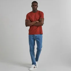 T-Shirts*FAGUO T-Shirt Col Rond Rouge