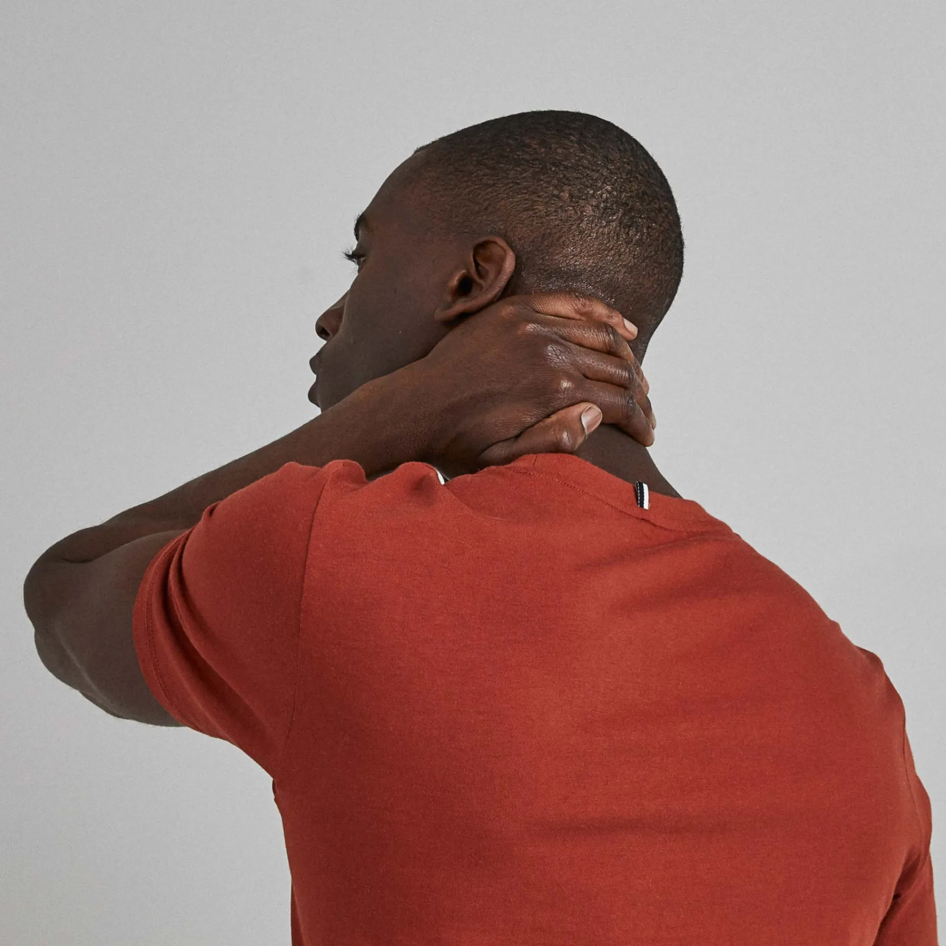 T-Shirts*FAGUO T-Shirt Col Rond Rouge