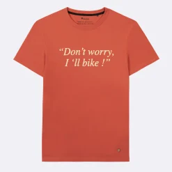 T-Shirts*FAGUO T-Shirt Col Rond Terracotta Yes