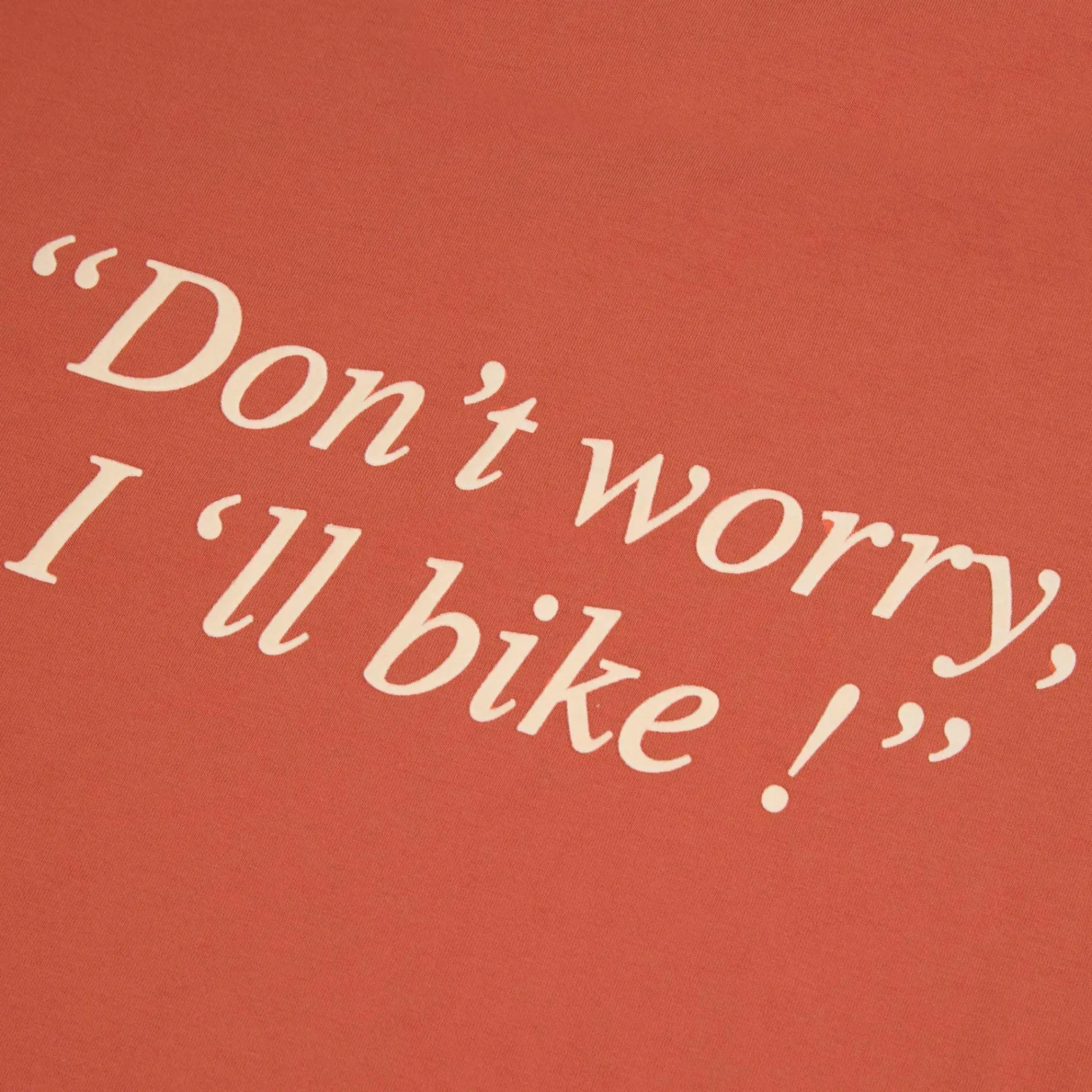 T-Shirts*FAGUO T-Shirt Col Rond Terracotta Yes