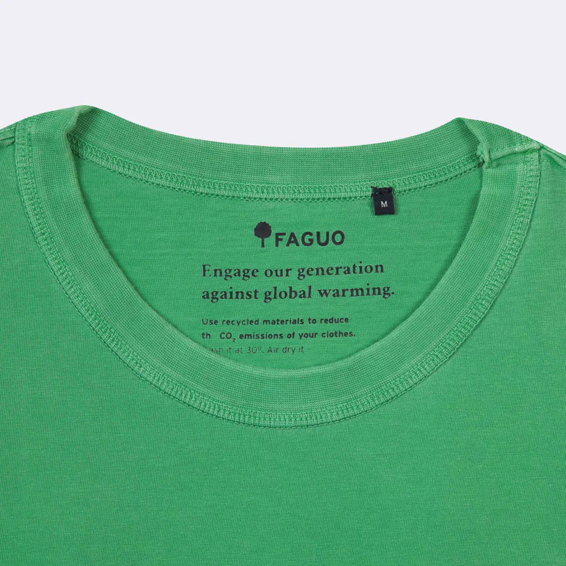 T-Shirts*FAGUO T-Shirt Col Rond Vert