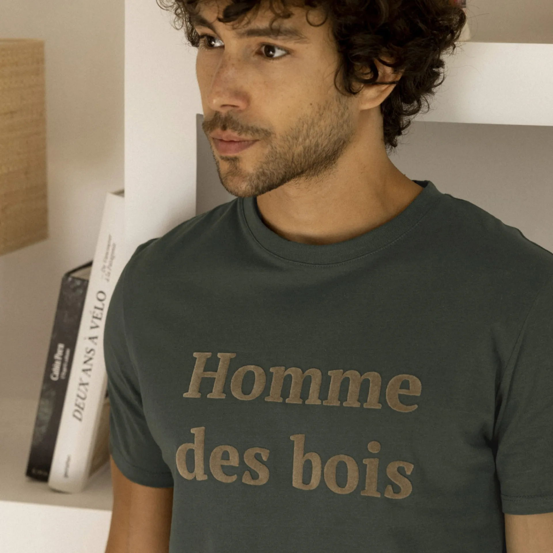 T-Shirts*FAGUO T-Shirt Col Rond Vert Fonce Homme Des Bois