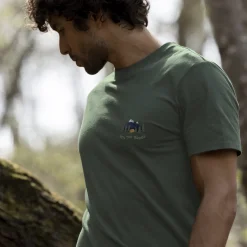 T-Shirts*FAGUO T-Shirt Col Rond Vert Fonce Into The Woods