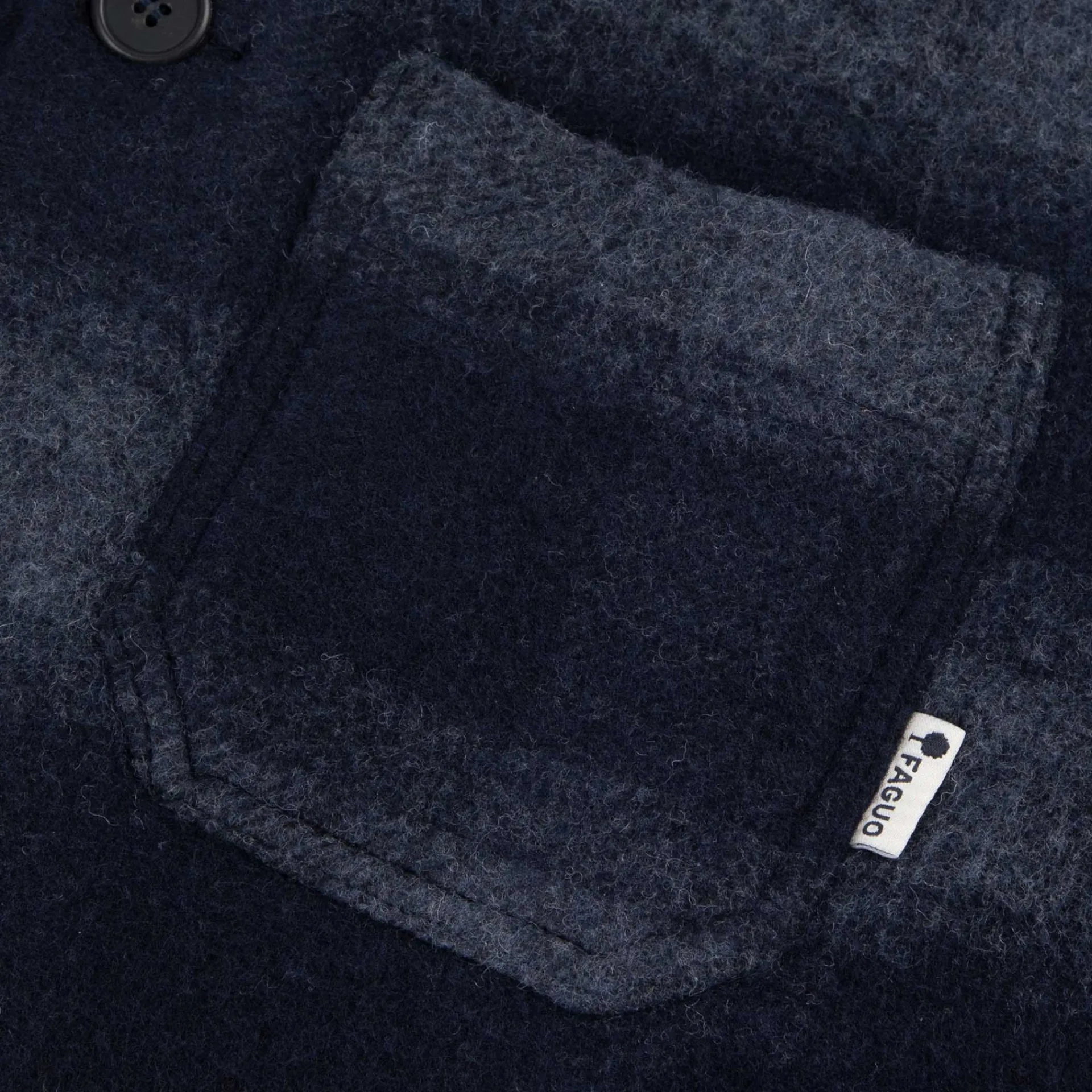 Vestes & Impermeables*FAGUO Veste A Boutons Bleu Marine