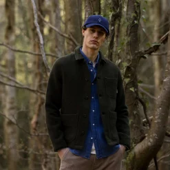 Vestes & Impermeables*FAGUO Veste A Boutons Verte