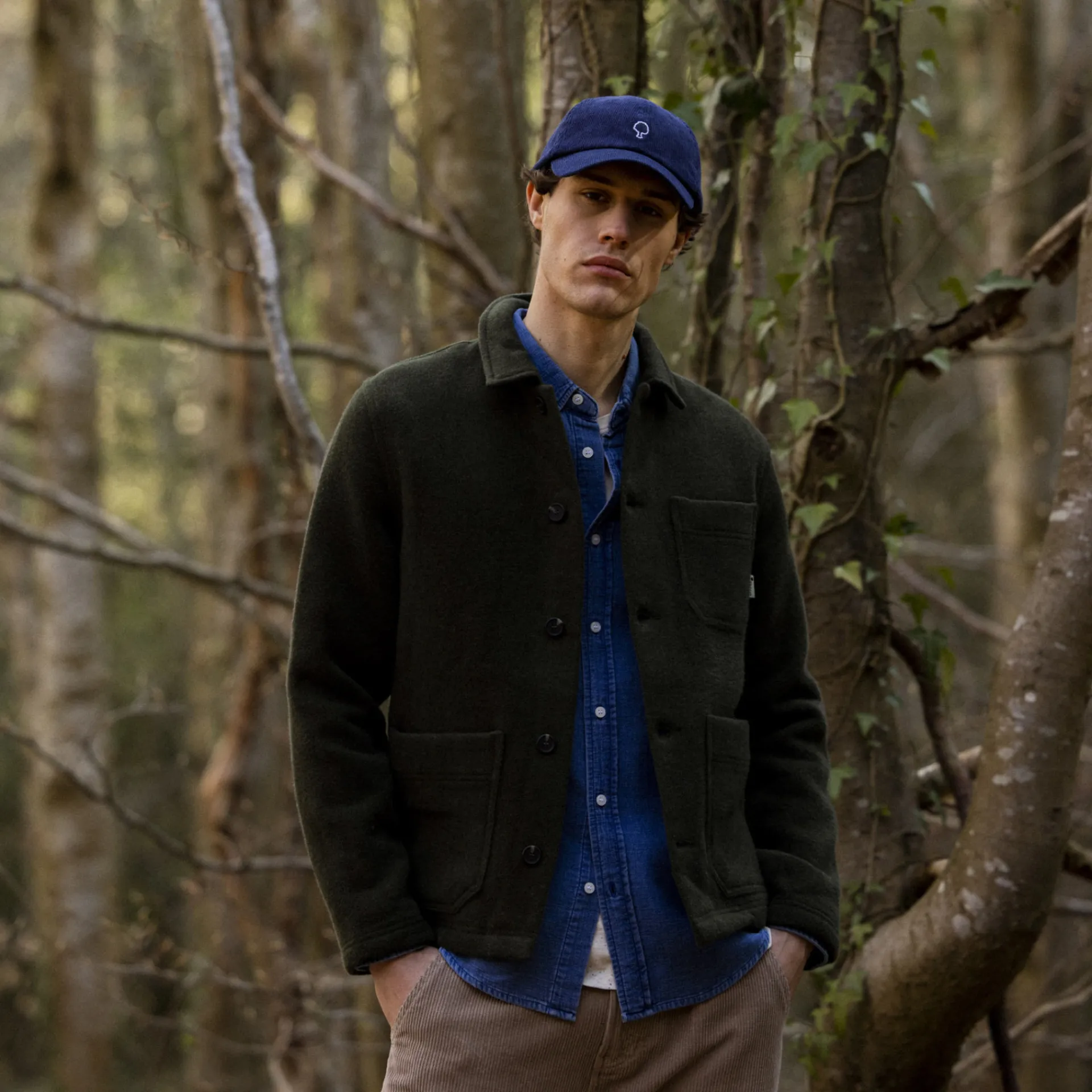 Vestes & Impermeables*FAGUO Veste A Boutons Verte