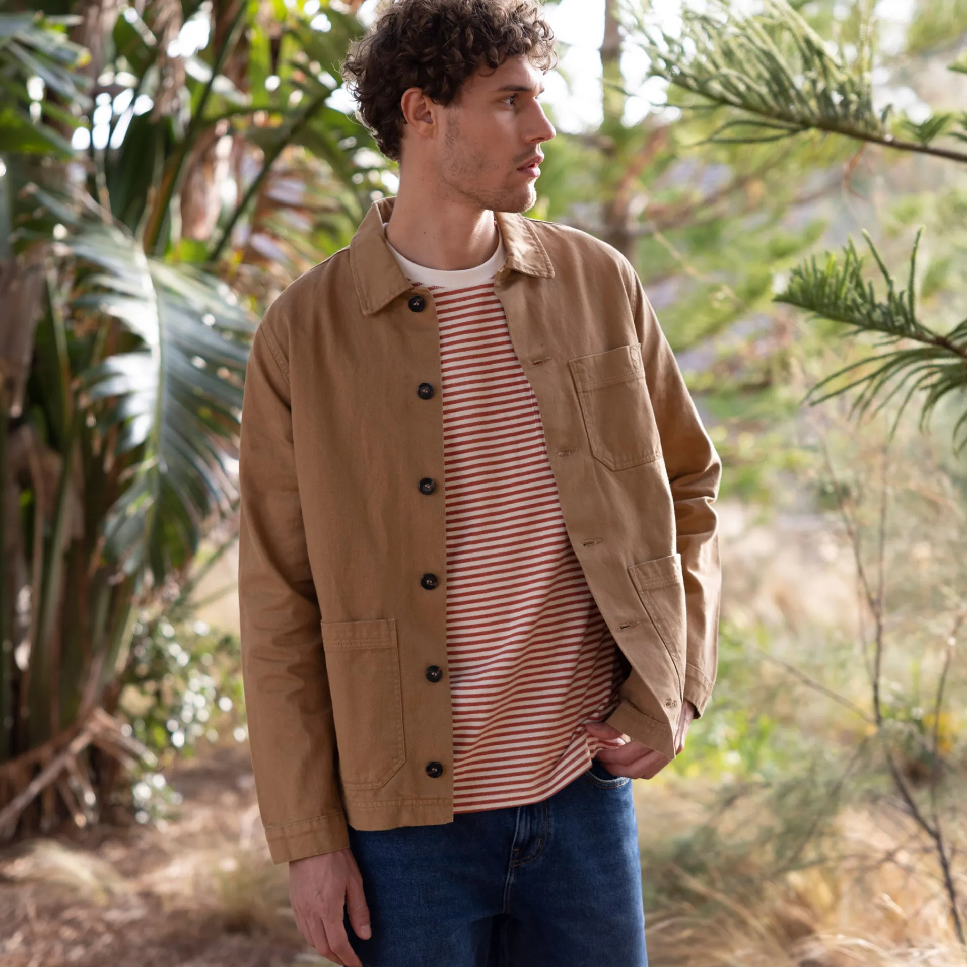 Vestes & Impermeables*FAGUO Veste Beige