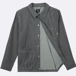 Vestes & Impermeables*FAGUO Veste Bleue A Rayures Blanches