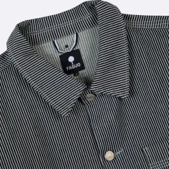 Vestes & Impermeables*FAGUO Veste Bleue A Rayures Blanches