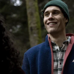 Vestes & Impermeables*FAGUO Veste Sherpa Bleu Indigo